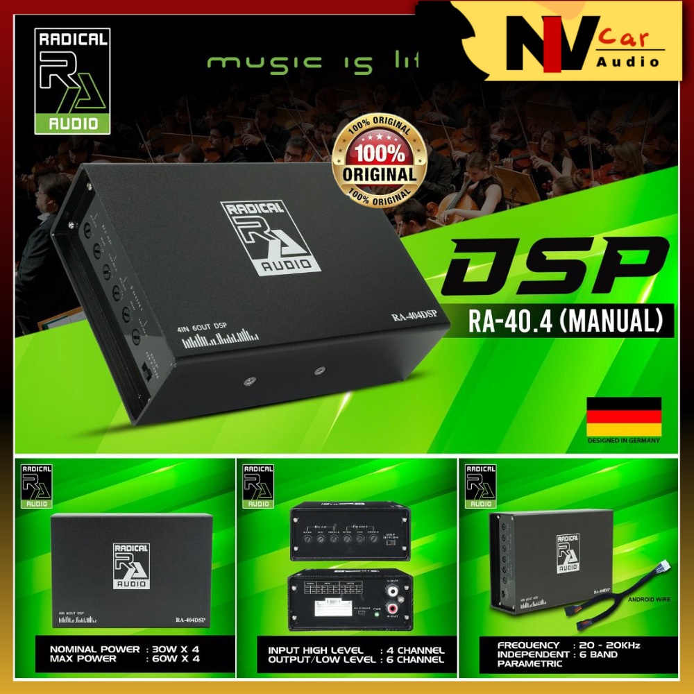 GERMANY RADICAL AUDIO ***100 Original*** RA40.4 4 Channel Digital