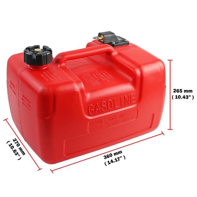 Marine Fuel Tank Boat Tank With Pipe Diesel Tank 12L 24L DIY Oil Tank