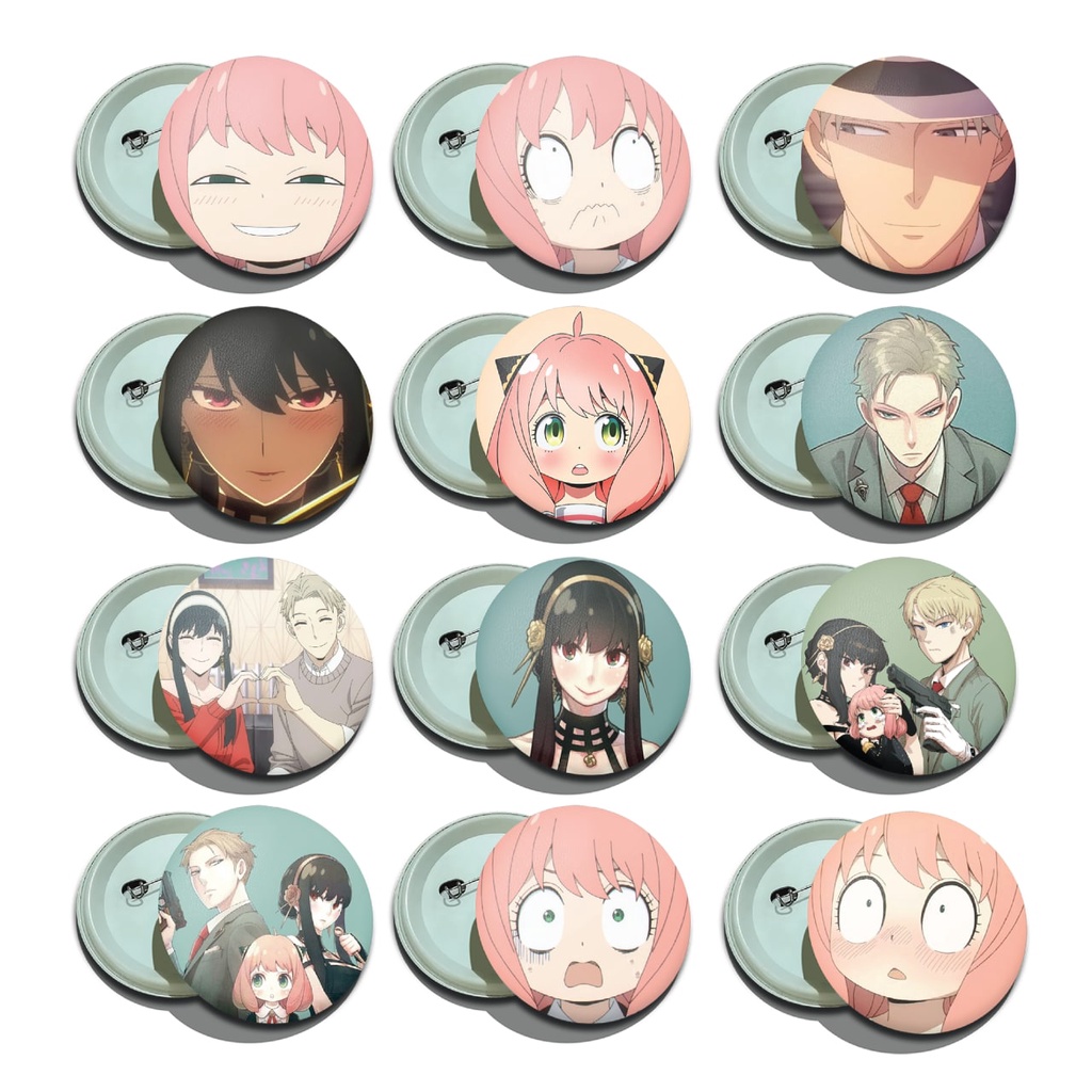 KOLEKSI Anime Spy X Family Button Badge Collection 58mm | Shopee Malaysia