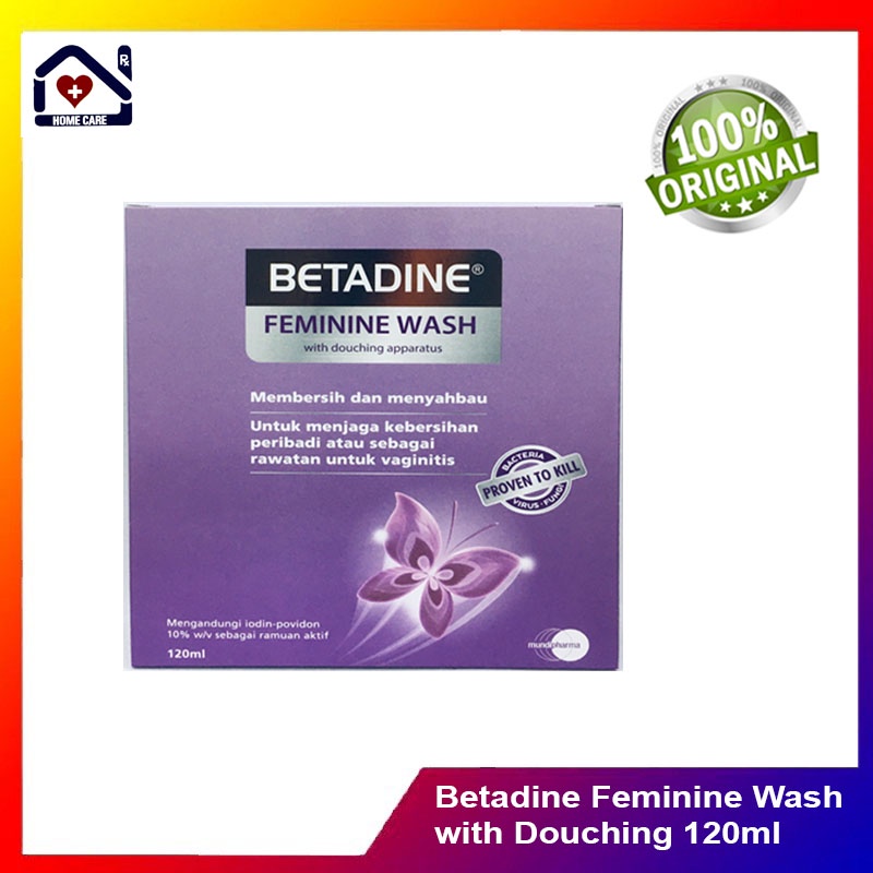 Betadine Feminine Wash With Douching Apparatus 120ml Shopee Malaysia