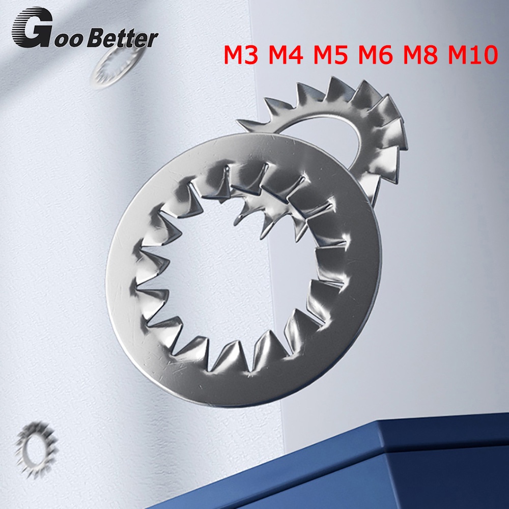304 Stainless Steel External/Interal Toothed Serrated Lock Washer