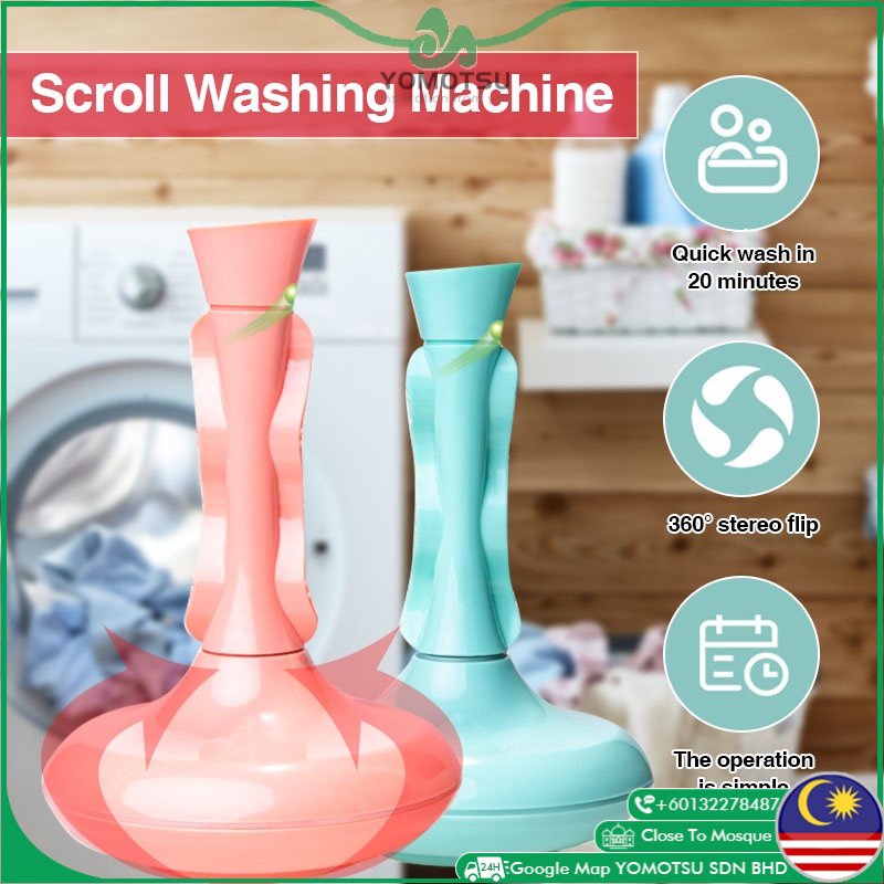 Portable Mini Ultrasonic Turbo Washing Machine USB Powered Laundry