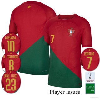 Portugal Ronaldo 7 Adult Men's Red/Green Short Sleeve Loose Fit Jersey