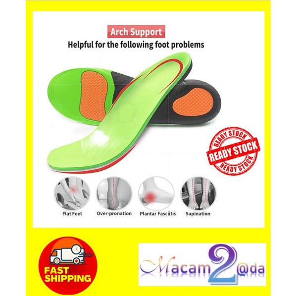 🌟Ready Stock🌟 Insoles, Plantar Fasciitis Arch Support Insoles Inserts