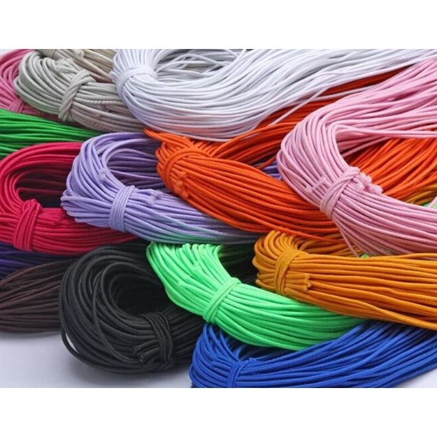 5yards 0.8mm Colorful Stretchy Round Elastic Band Rope Rubber String ...