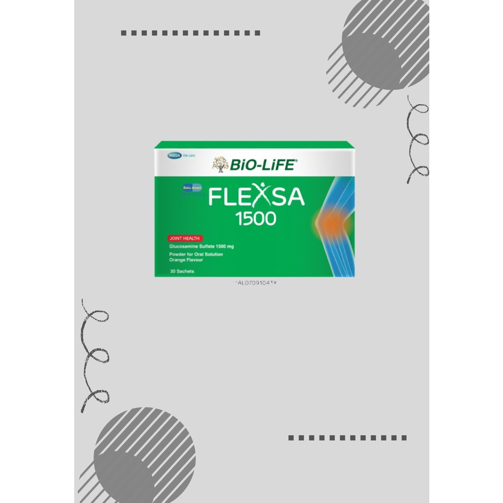 BIOLIFE FLEXSA 1500 30 SACHETS (JOINT HEALTH GLUCOSAMINE SULFATE