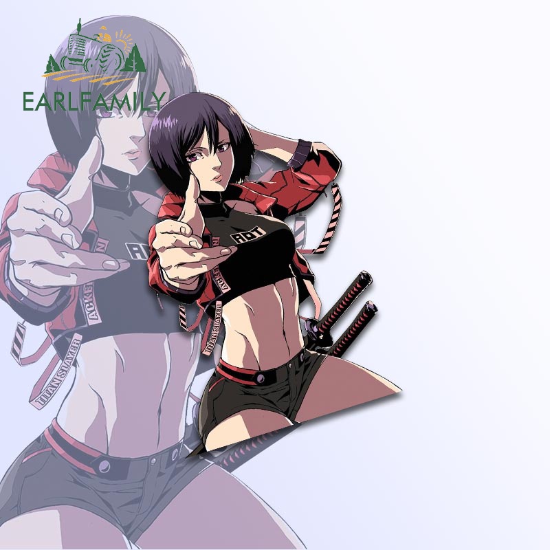 EARLFAMILY 13cm x 8.9cm for Mikasa Ackerman Attack on Titan Car Sticker