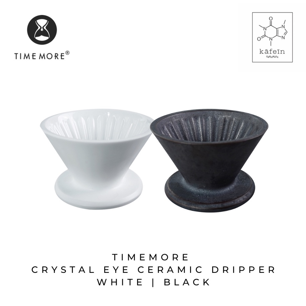 Timemore Crystal Eye Ceramic Dripper With Holder Size 01 | White ...