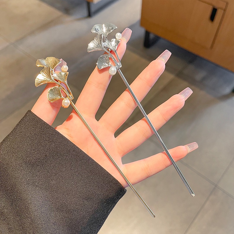Fashion Ginkgo Leaf Hairpin Hair Hairpin Korean Version Of Women's ...