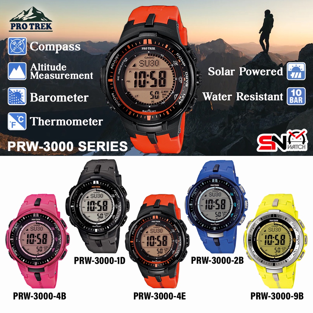 Casio pro trek outlet prw 3000 1a