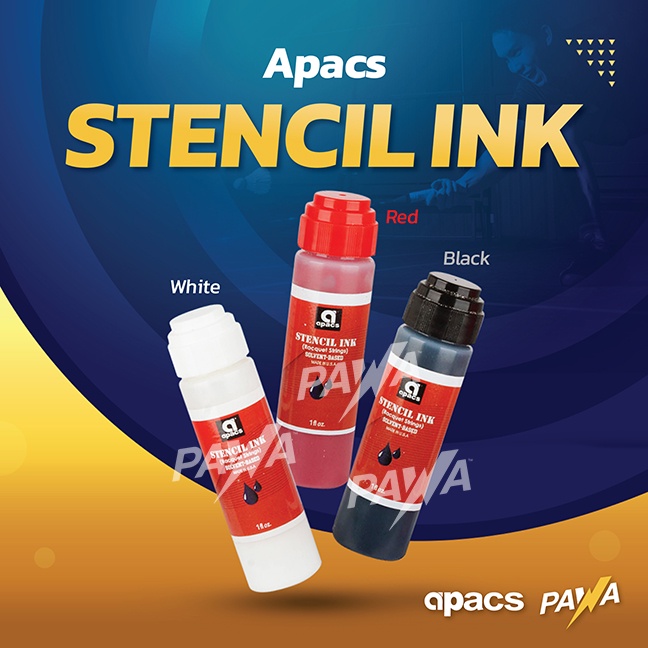 Apacs Badminton Tennis Squash Racquet Racket Stencil Ink (SolventBased