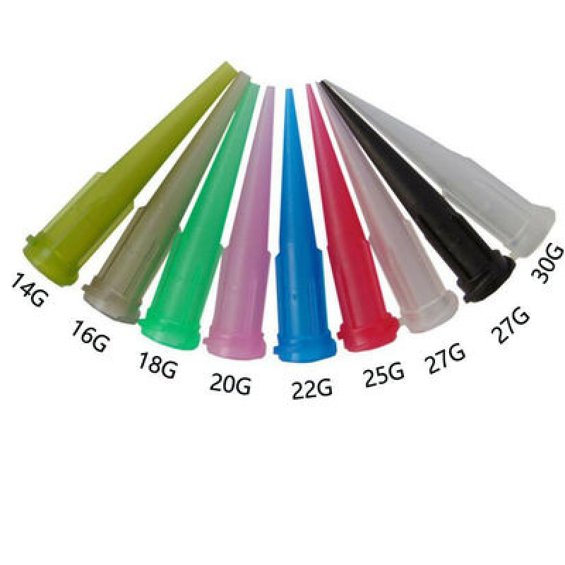 25PCS TT Blunt Glue Liquid Dispenser Dispensing Needle Plastic Tapered ...