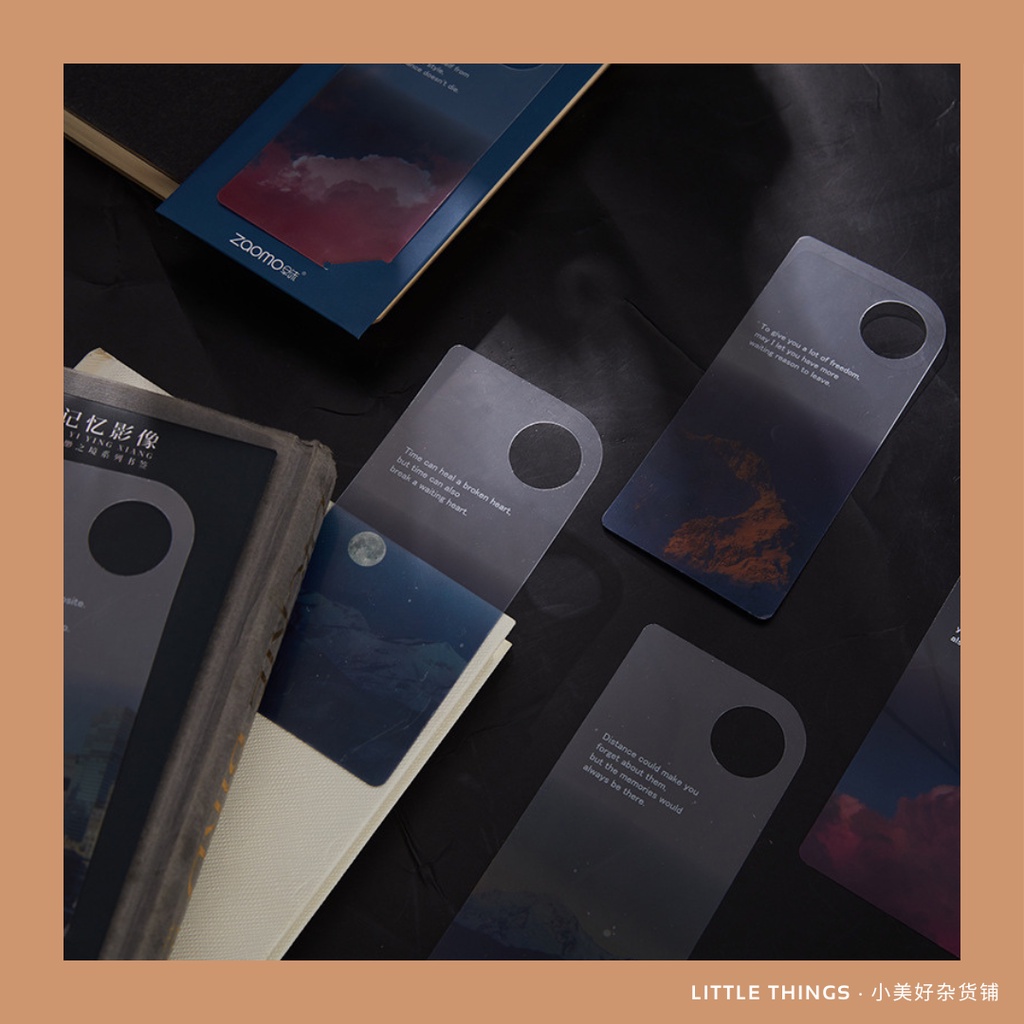 (Separate Piece) Zaomo PVC Semi Transparent Creative Bookmark || (分装) 早 ...