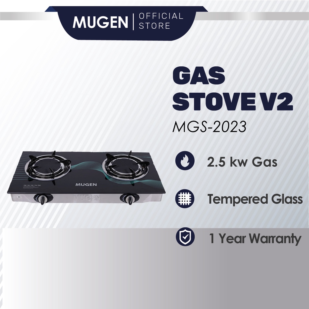 MUGEN Infrared Tempered Glass Gas Stove V2 (MGS-2023) | Shopee Malaysia