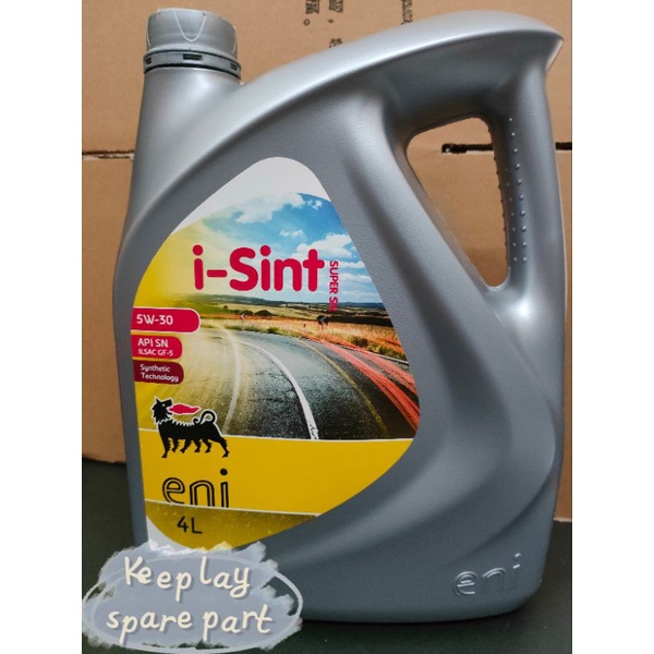 Eni iSint Super SN Semi Synthetic Engine Oil 5w30 4L Shopee Malaysia