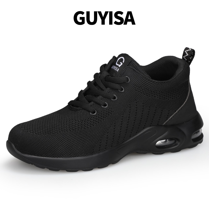 GUYISA Safety shoes nonslip Steel Toe sport safety shoes Breathable
