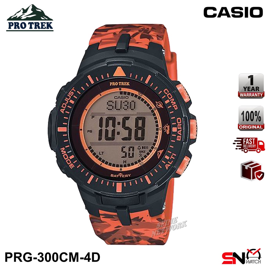 Casio Protrek PRG 300CM Triple Sensor Tough Solar Digital Camouflage Resin Band Men Sport Watch Shopee Malaysia