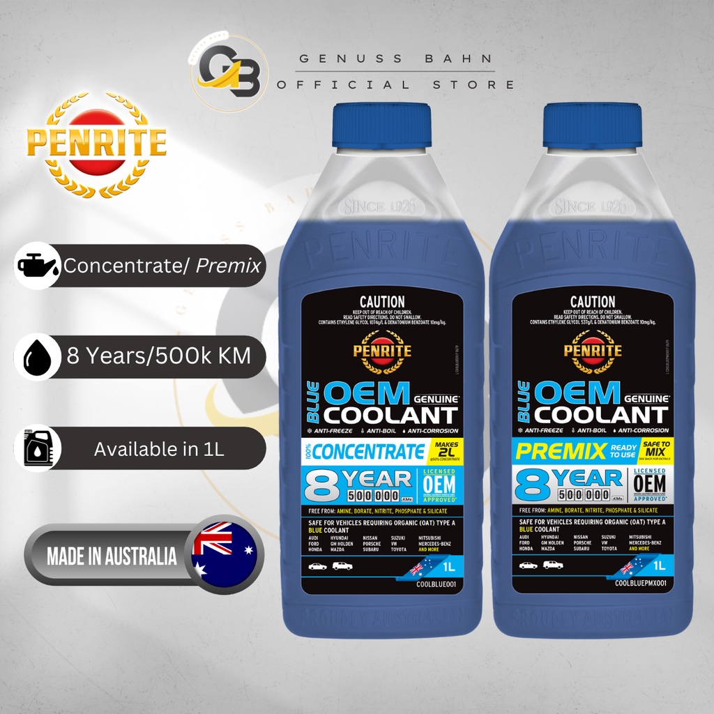 PENRITE Coolant OEM BLUE Anti-Freeze/Anti-Boil/Anti-Corrosion ...