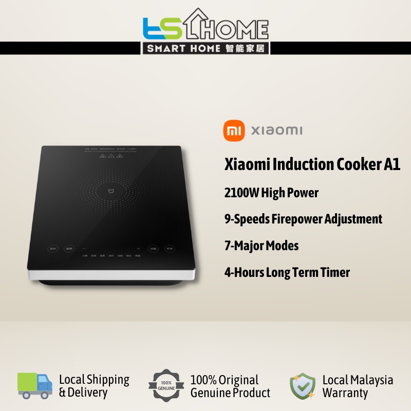 Xiaomi Mijia Mi Induction Cooker A1 9-speed Firepower Adjustment (2100W ...
