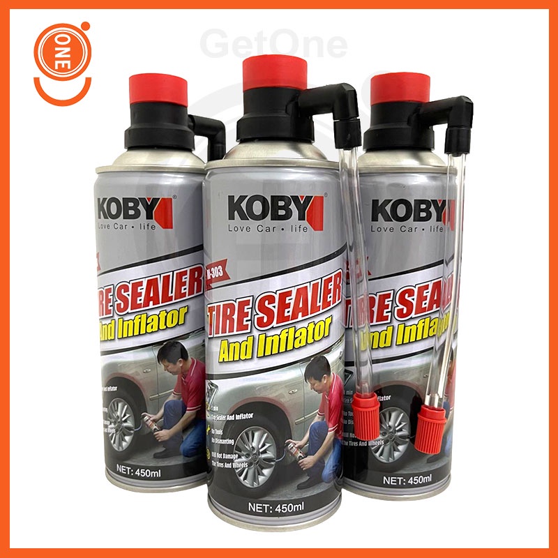 KOBY TYRE SEALER AND INFLATOR UNIVERSAL 450ML | Shopee Malaysia