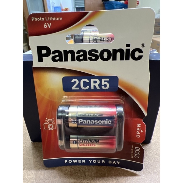 3 Pack Panasonic 2CR5 6V Lithium Photo Battery, DL45 KL2CR5 5032LC, Single Use
