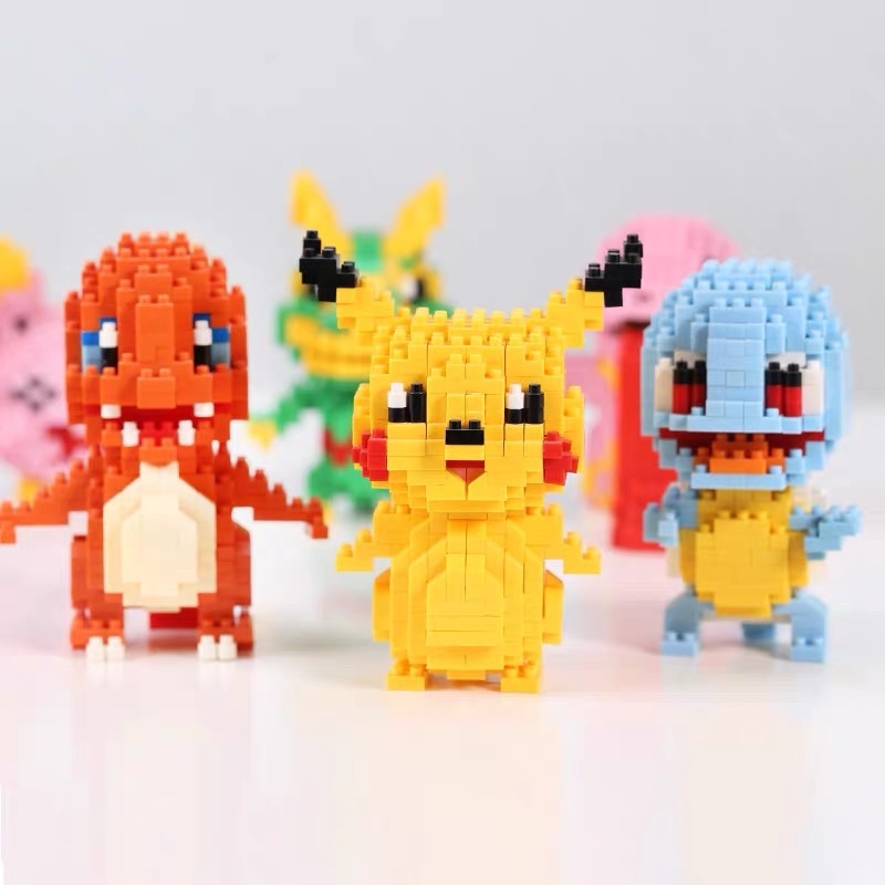 Nano Block Pokemon Toys Block Bricks DIY Collection Install Display LNO ...