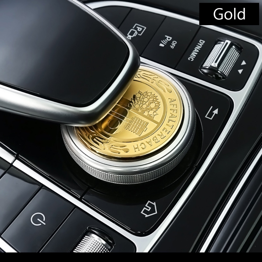 Gold Center Console Sticker For AMG Mercedes W212 W210 W205 W204 W213 ...