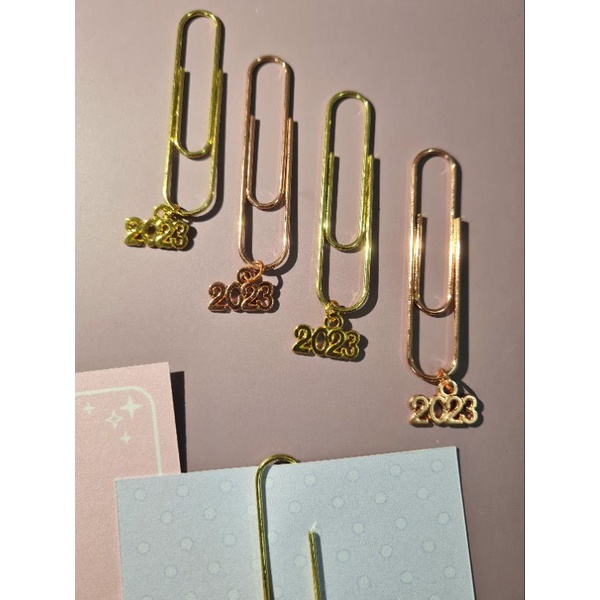 (CLEARANCE) 2023 METAL PAPER CLIP BOOKMARK PLANNER CHARMS ACCESSORIES ...