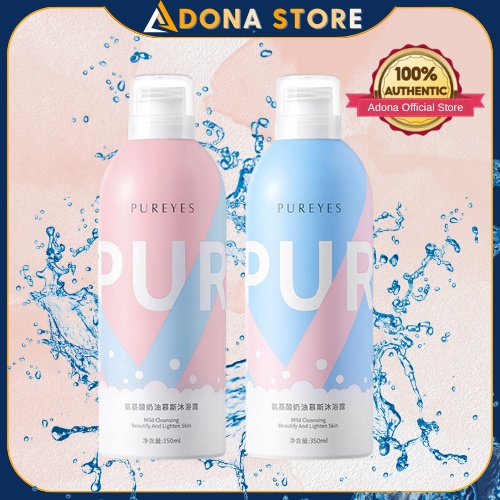 AUTH Pureyes Shower Gel Whitening Perfume Body Wash 350ml Pureyes Amino