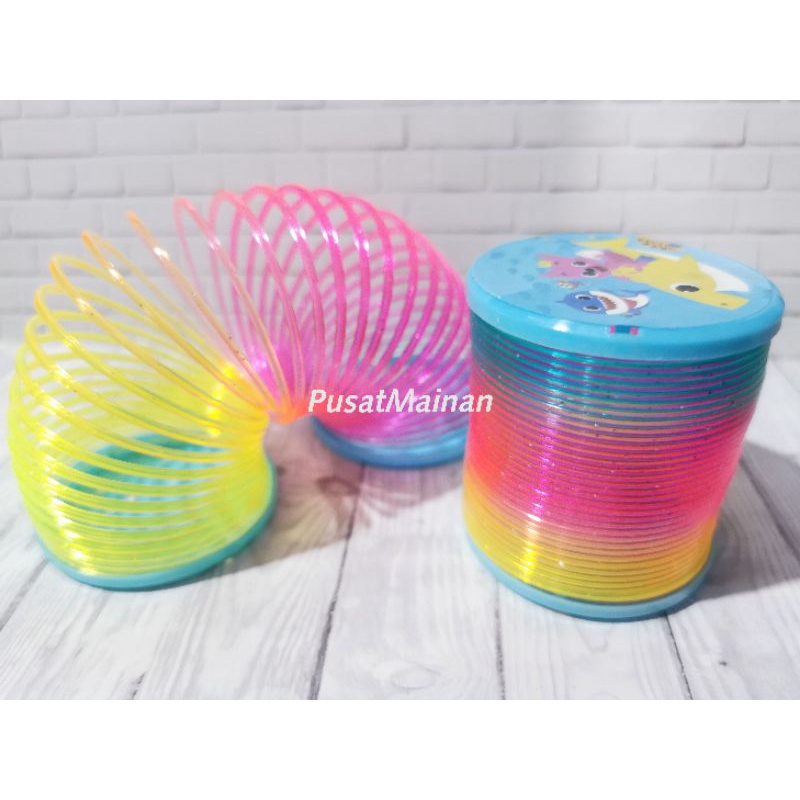 Spring rainbow toy per led light lights up with rainbow lights magic ...