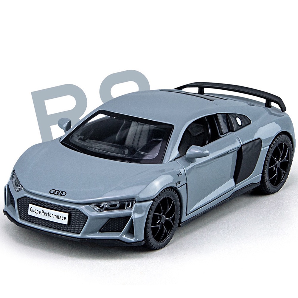 1:32 Scale Audi R8 Coupe Alloy Car Model Diecast Car Sound Light Car ...