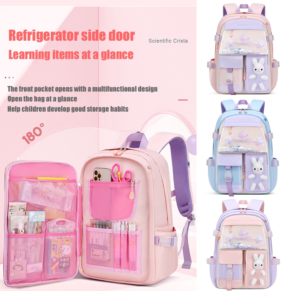 Kindergarten Kids Backpack - Lightweight School Bookbag With Cute Horse Running Design - View #9