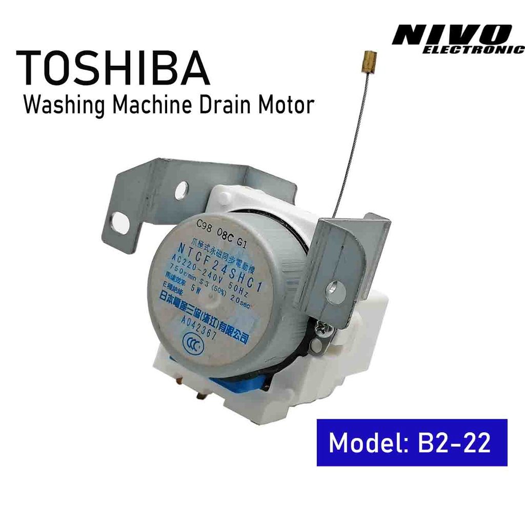 QB222 Toshiba Washer Machine Drain Motor 3Pin Drain Motor Shopee