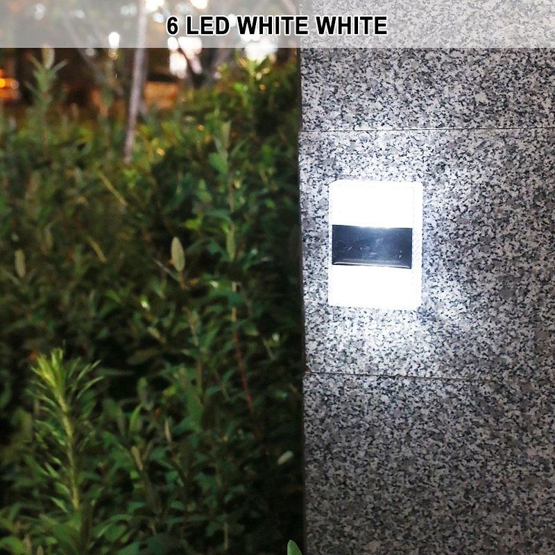 𝗔𝗨𝗧𝗢 𝗢𝗡 𝗢𝗙𝗙 》Night Sensor Up Down 6 LED Solar Light Waterproof Outdoor ...