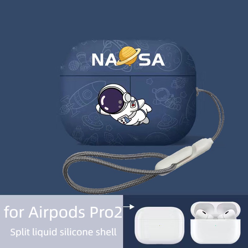 Space Astronaunt Case Compatible with AirPods Pro Case Liquid
