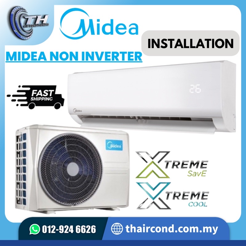 Midea R32 NonInverter MSAG 1.0HP 1.5HP 2.0HP 2.5HP Air Conditioners