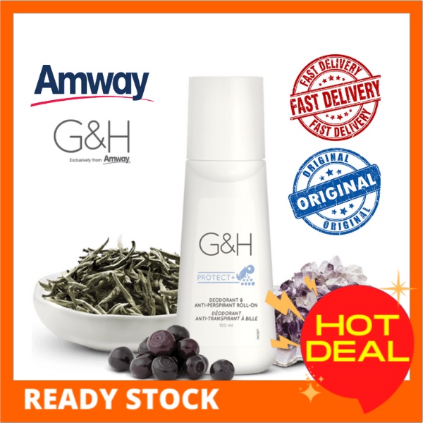 [ORIGINAL] DEODORANT G&H PROTECT AMWAY ANTIPERSPIRANT ROLLON (100ML