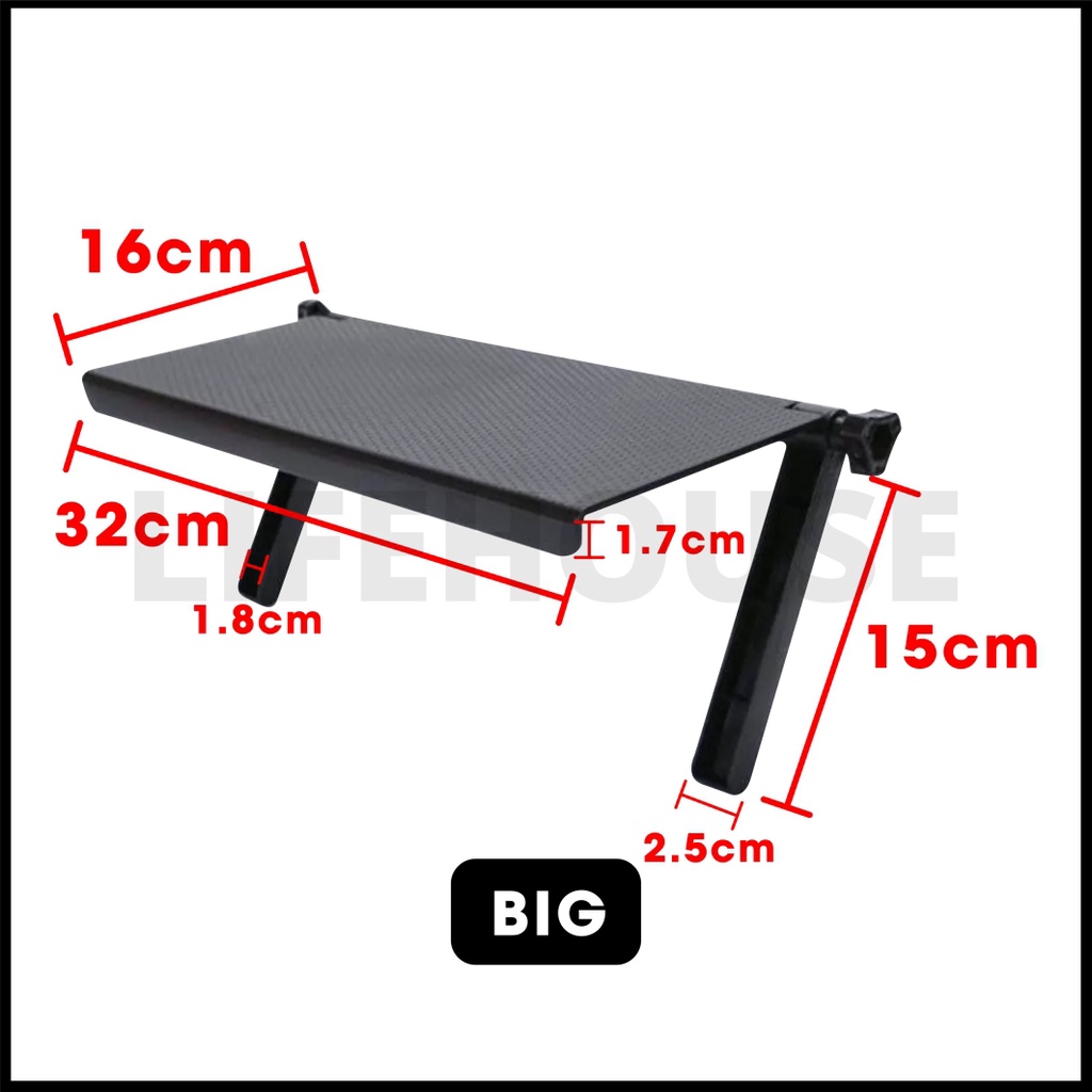 TV Box Top Shelf Storage Bracket Stand Monitor Wall Mount Rack Plastic