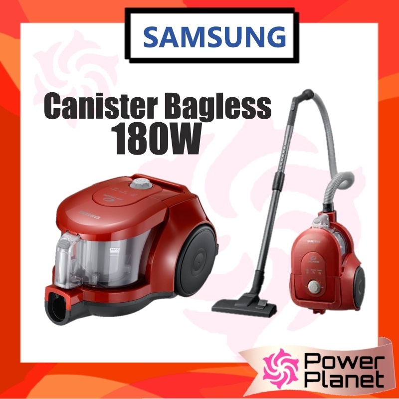 Samsung Canister Bagless Vacuum Cleaner VCC4353V4R with Twin Chamber