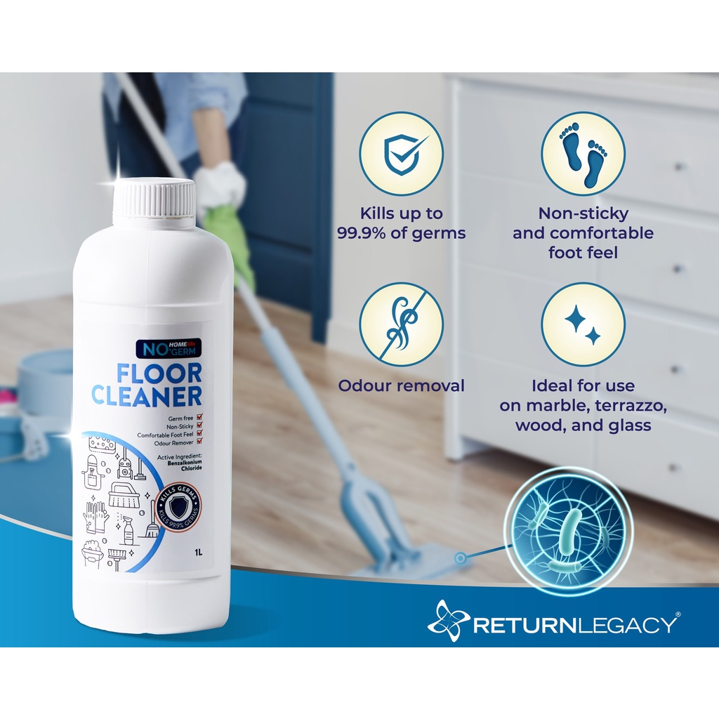 Floor Cleaner No Germ HomeLife Care Return Legacy Nonsticky (1 liter