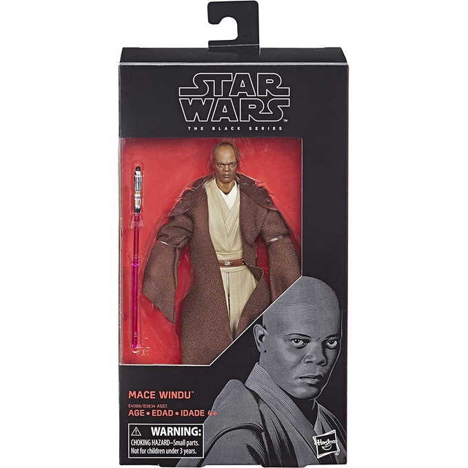 Star Wars Mace Windu Black Series 6" inch Jedi Master Hasbro Kenner