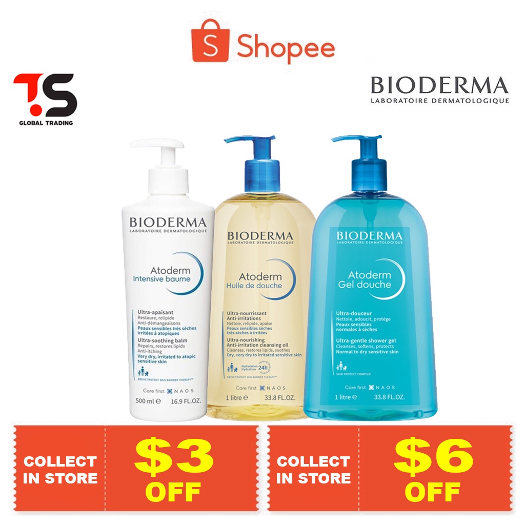 Bioderma Atoderm Huile de douche AntiIrritation Face & Body Cleansing