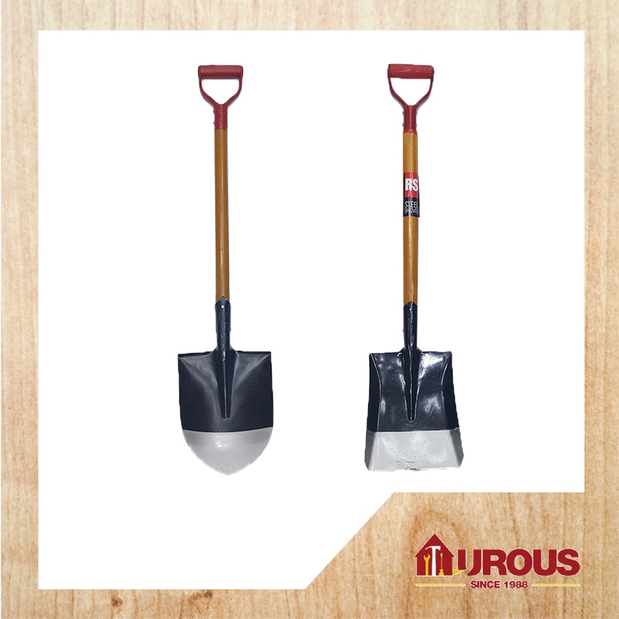 DEER BRAND GARDENING WOODEN HANDLE SHOVEL CANGKUL SKOP KAYU PASIR KEBUN ...
