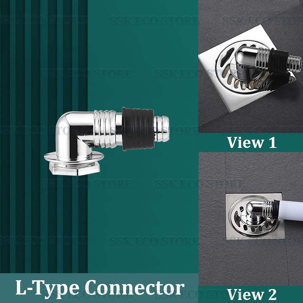 Anti leak Washing Machine Drain Hose To Floor Grate Adaptor Drain Hose