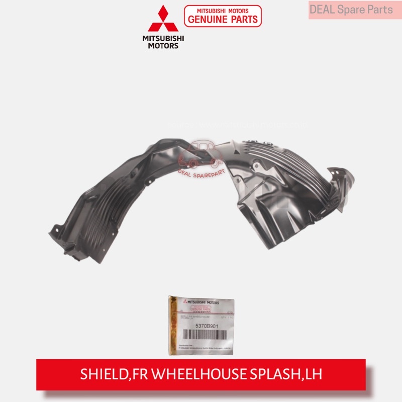 Mitsubishi Xpander 5370B901 5370B908 Front Mud Retainer Fender Liner Shield Shopee Malaysia
