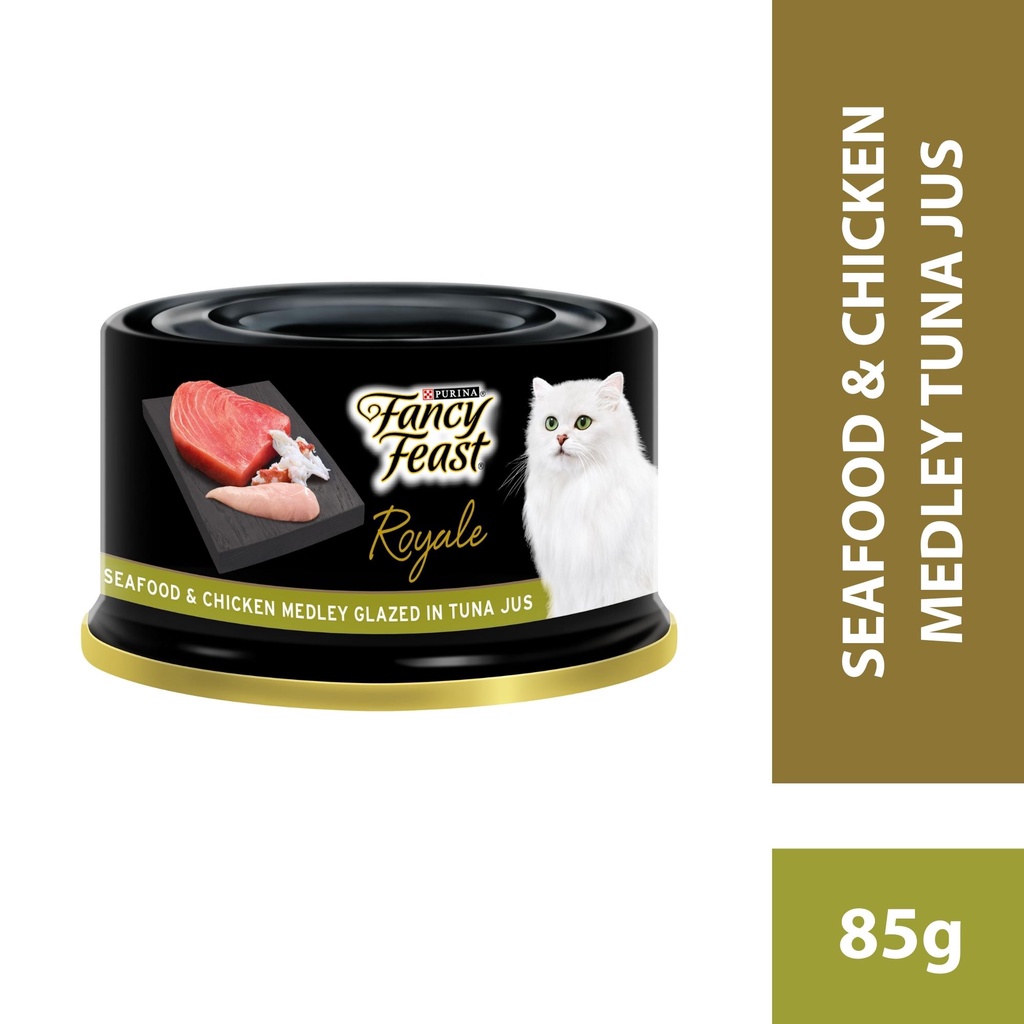 PURINA Fancy Feast Royale Seafood Chicken Medley Glazed Tuna Jus Wet Cat Food 1 x 85g Shopee Malaysia