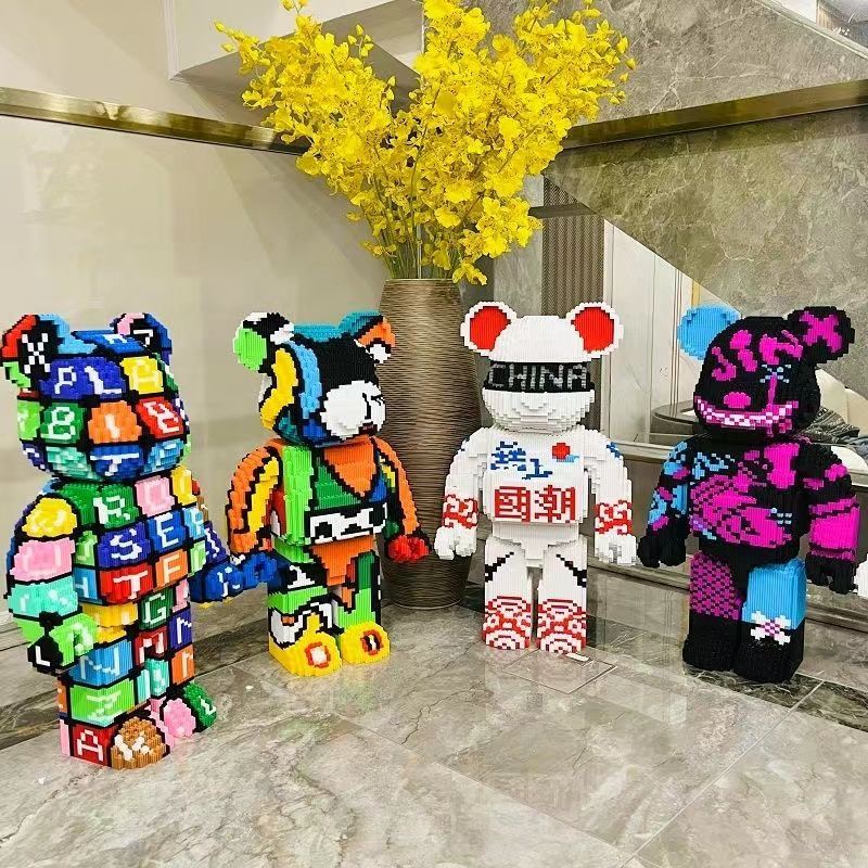 [Ready Stock] 暴力熊积木 bear brick Compatible Love Violent Bear Three ...