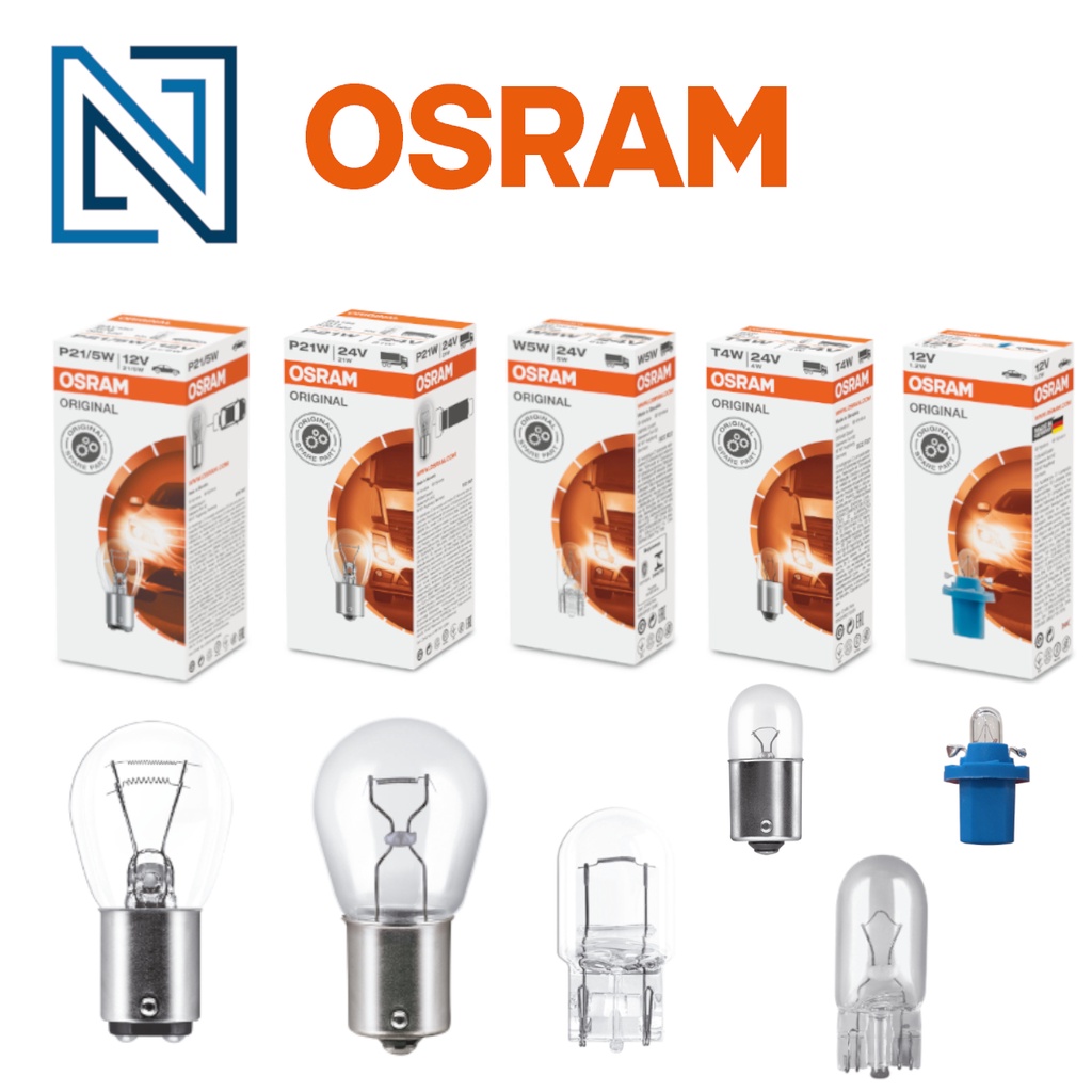 (1 Box) ORIGINAL Osram 12V / 24V 1141 7506/1016 7528/67 R5W/T8.5 4038 ...