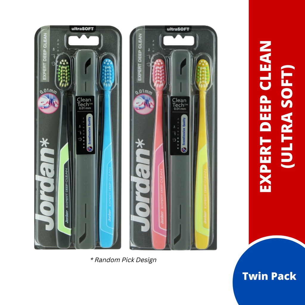 Jordan Expert Deep Clean Toothbrush Twinpack (UltraSoft) | Shopee Malaysia