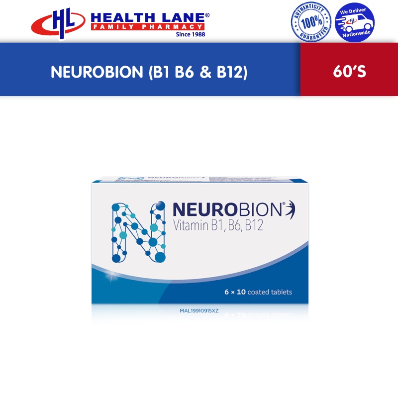 NEUROBION VITAMIN B1, B6, B12 (60's) For Nerve Related Shopee Malaysia
